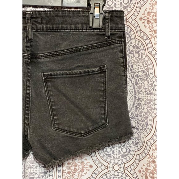 Silence + Noise Womens Black Denim Cut-Off Shorts Size 4 - Picture 7 of 11